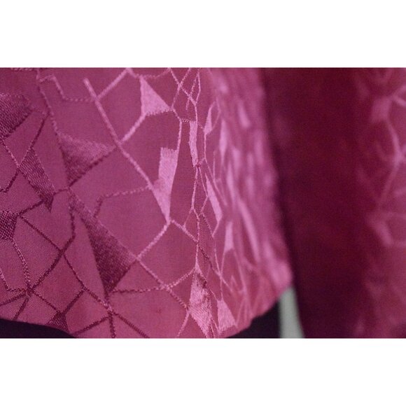 Vintage 80s Pink Polyester Blouse | size‎ S - Picture 7 of 10